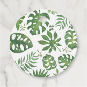 Safari Niedlich Baby Shower Jungle Geschenkanhänger (Rückseite)