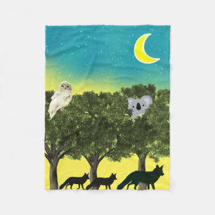 Safari Night Fleecedecke