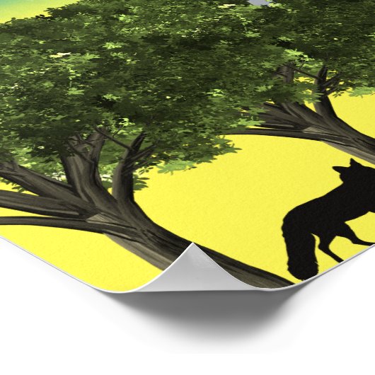 Safari Night Poster (Ecke)