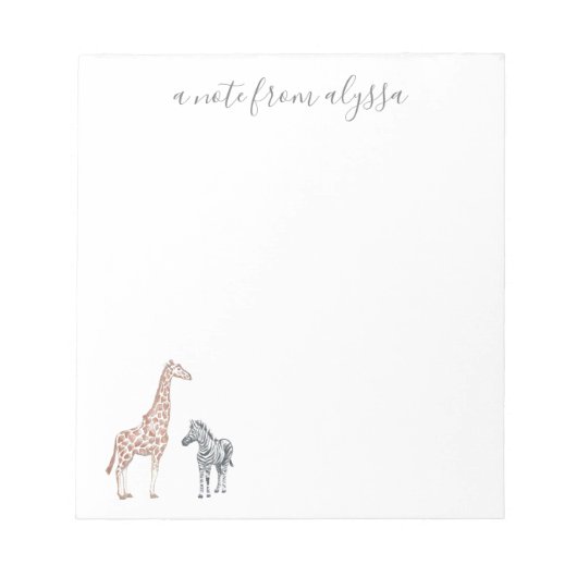 Safari Notepad Notizblock (Vorderseite)