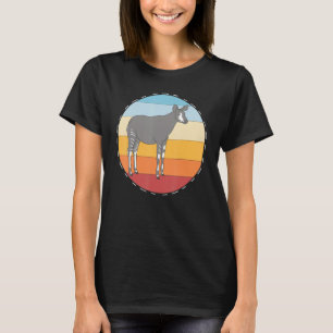 Safari Okapi Zoo Tier Retro Afrika Okapi T-Shirt