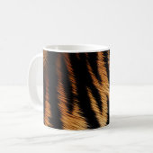 Safari Orange Black Tiger Kaffeetasse (Vorderseite Links)