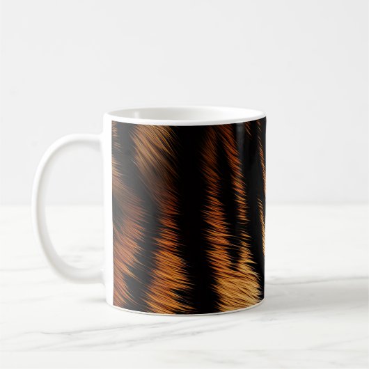 Safari Orange Black Tiger Kaffeetasse (Links)