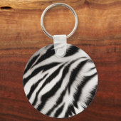 Safari Orange Black Tiger Schlüsselanhänger (Rückseite)