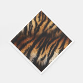 Safari Orange Black Tiger Serviette (Ecke)