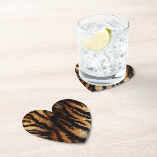 Safari Orange Black Tiger Untersetzer (Vor Ort)