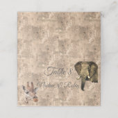 Safari Outdoor Platzkarte (Außenseite Aufgefaltet)