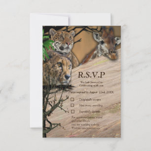 Safari Outdoor RSVP Card Karte