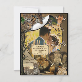 Safari Outdoor Save the Date Ankündigung