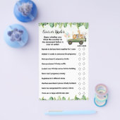 Safari Over oder Under Baby Showcard Flyer (Einzeln)