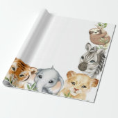 Safari-Packpapier Geschenkpapier (Ungerollt)