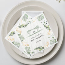 Safari Palm Verlasse Baby Shower Paper