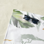 Safari Palm Verlasse Newlyweds Script Mrs. Strandtuch (Beispiel)