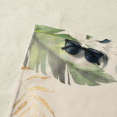 Safari Palm Verlasse Tropical Wifey Script Honeymo Strandtuch (Beispiel)