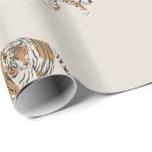 Safari-Papier für einen wilden Dschungel Geschenkpapier (Rolleneckpunkt)