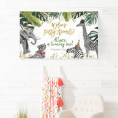 Safari Party Animal Birthday Banner (Insitu)