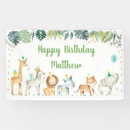 Safari Party Animal Jungle Geburtstag Banner