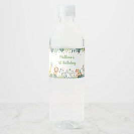 Safari Party Animal Jungle Geburtstag Wasserflaschenetikett