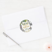 Safari Party Animal Vielen Dank Sticker (Umschlag)