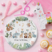 Safari Party Animals Geburtstagsparty Pappteller (Party)