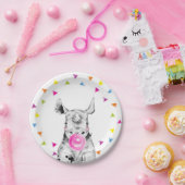 Safari Party Animals Wild Rhino Zoo Birthday Pappteller (Party)