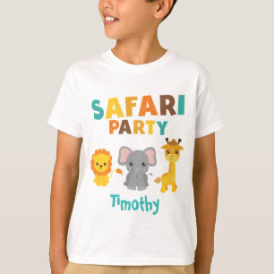 Safari Party Birthday Boy T-Shirt