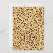 Safari Party Geburtstag Danke Karte (Rückseite)