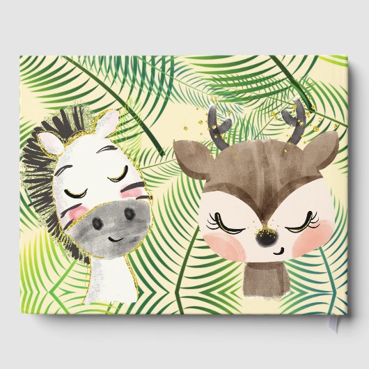 Safari Party Guest Book Gästebuch (Rückseite)