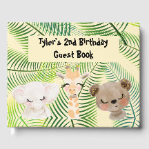 Safari Party Guest Book