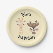 Safari Party Personalisierte Teller (Vorderseite)