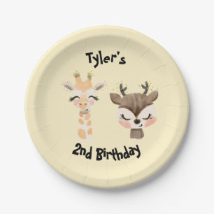 Safari Party Personalisierten Teller