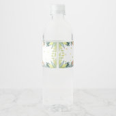 Safari Party Tiere Geburtstag Zoo Wildes Party Wasserflaschenetikett (Rückseite)