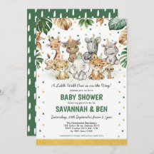 Safari Party Tiere Tropischer Jungle Babydusche