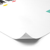 Safari Party Tiere Zoo Girl Geburtstag Willkommen Poster (Ecke)