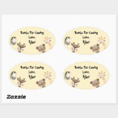 Safari Party Vielen Dank, Sticker (Blatt)