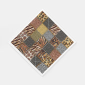 Safari Patchwork Paper Napkins Serviette (Ecke)