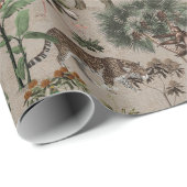 Safari Pattern Geschenkpapier (Rolleneckpunkt)