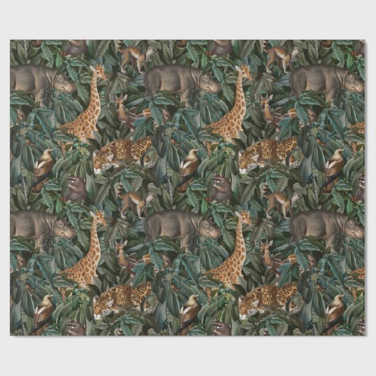 Safari Pattern Geschenkpapier (Flach)