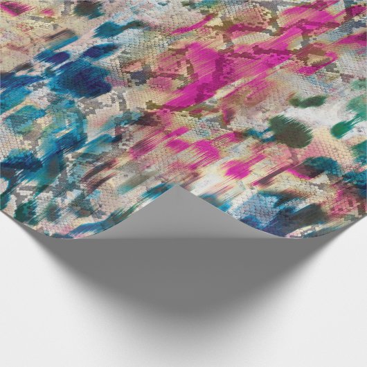 Safari Pattern Wrapping Paper Geschenkpapier (Ecke)