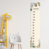 Safari Personalisierter Name Monogramm G Wachstums Poster