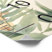 Safari Personalized Name Monogram Z Growth Chart Poster (Ecke)