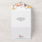 Safari-Pilot-Tiere Heißluftballon Dschungel Party All In One Einladung (Außenbereich)