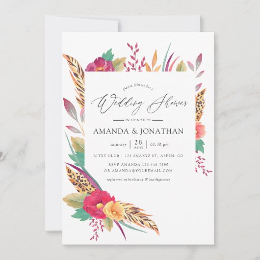 Safari-Polterabend Einladung (Vorderseite)