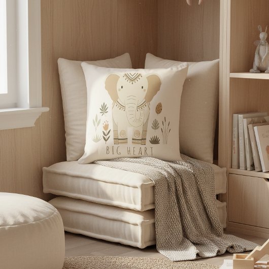 Safari Portrait Elephant Ivory ID1264 Kissen