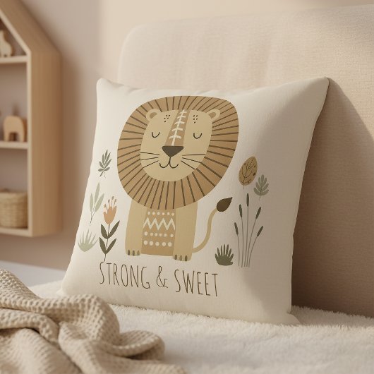 Safari Portrait Lion Ivory ID1264 Kissen