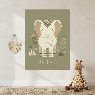 Safari-Porträts Elefant ID1264 Poster