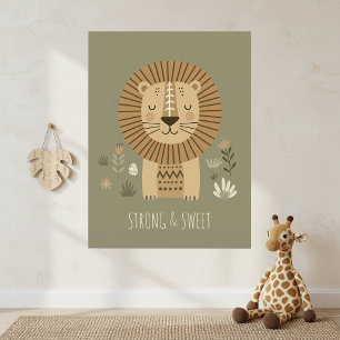 Safari-Porträts Löwe ID1264 Poster