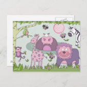 Safari Postkarte (Vorne/Hinten)