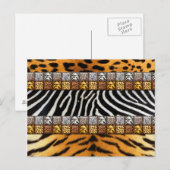 Safari Prints Postkarte (Vorne/Hinten)