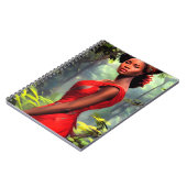 Safari Queen: Majestic African Women Red Feathers Notizblock (Linke Seite)